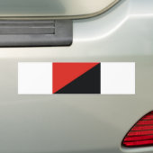 anarchistische vlag zwart bumpersticker (Op auto)