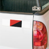 anarchistische vlag zwart bumpersticker (Op Truck)