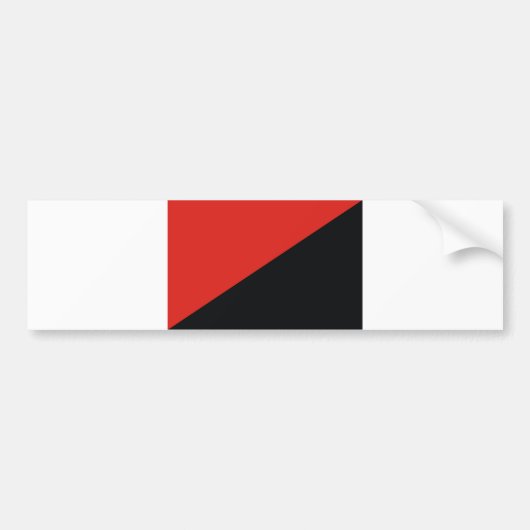 anarchistische vlag zwart bumpersticker (Voorkant)