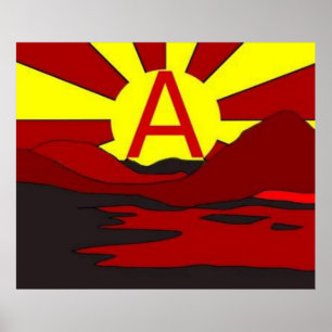 anarchistische zonsopgang poster