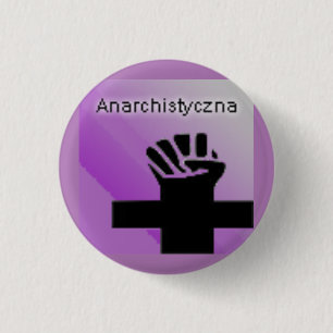 Anarchistyczna Politieke Logo Ronde Button 3,2 Cm