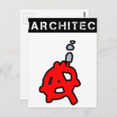 Anarchitecte - Jeux de Mots - Francois Ville Briefkaart (Voorkant / Achterkant)