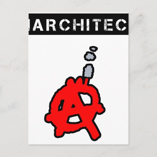 Anarchitecte - Jeux de Mots - Francois Ville Briefkaart (Voorkant)