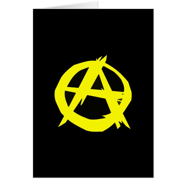 Anarcho Capitalism Black and Yellow Flag (Voorkant)
