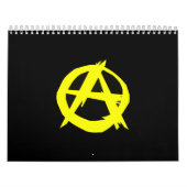 Anarcho Capitalism Black and Yellow Flag Kalender (Hoes)