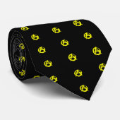 Anarcho Capitalism Black and Yellow Flag Stropdas (Opgerold)