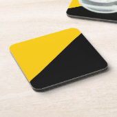 Anarcho Capitalist Black and Yellow Onderzetter (Linkerzijde)