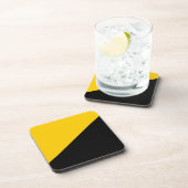 Anarcho Capitalist Black and Yellow Onderzetter (Rechterzijde)
