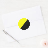 Anarcho Capitalist Ronde Sticker (Envelop)