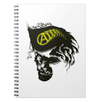 Anarcho Capitalist Tattered Flag met Lady Liberty Notitieboek