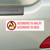 Anarcho-communistische logo bumpersticker (Op auto)