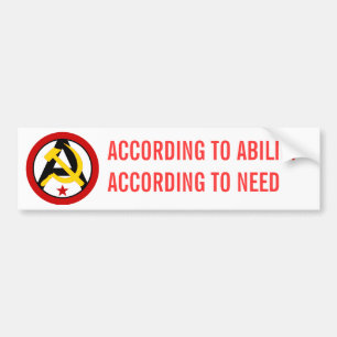 Anarcho-communistische logo bumpersticker