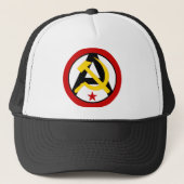 Anarcho-communistische logo trucker pet (Voorkant)