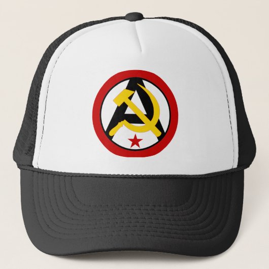 Anarcho-communistische logo trucker pet (Voorkant)