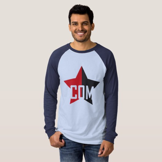 Anarcho-communistische ster t-shirt (Voorkant volledig)