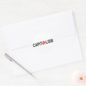 Anarcho-kapitalisme Ronde Sticker (Envelop)