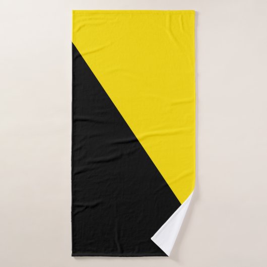 Anarcho kapitalisme vlag anarchie symbool zwart ye badhanddoek (Badhanddoek)