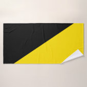 Anarcho kapitalisme vlag anarchie symbool zwart ye badhanddoek (Badhanddoek)