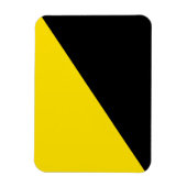 Anarcho kapitalisme vlag anarchie symbool zwart ye magneet (Verticaal)