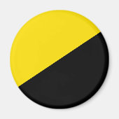 Anarcho kapitalisme vlag anarchie symbool zwart ye magneet (Voorkant)