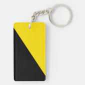 Anarcho kapitalisme vlag anarchie symbool zwart ye sleutelhanger (achterkant)