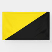 Anarcho kapitalisme vlag anarchie symbool zwart ye spandoek (Horizontaal)