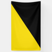 Anarcho kapitalisme vlag anarchie symbool zwart ye spandoek (Verticaal)
