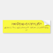anarcho-kapitalist bumpersticker (Voorkant)