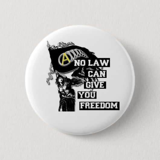 anarcho kapitalist ronde button 5,7 cm (Voorkant)