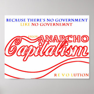 Anarcho-kapitalistische revolutie poster