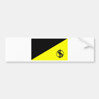 Anarcho-kapitalistische vlag bumpersticker