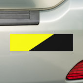 Anarcho-kapitalistische vlag bumpersticker (Op auto)