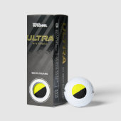 Anarcho-kapitalistische vlag golfballen (Verpakking)