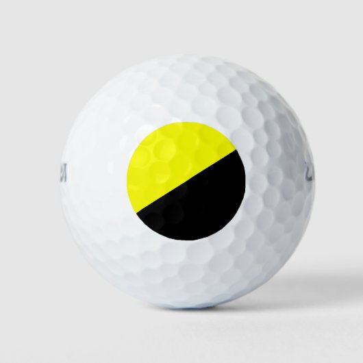 Anarcho-kapitalistische vlag golfballen (Voorkant)