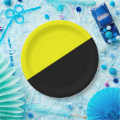 Anarcho-kapitalistische vlag papieren bordje (Feest)