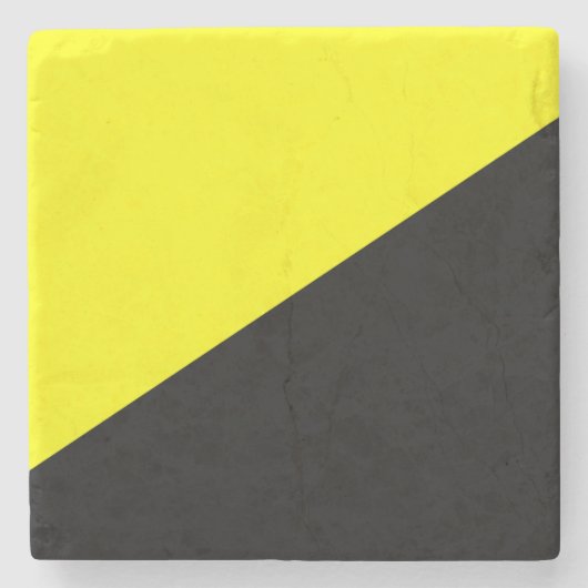 Anarcho-kapitalistische vlag stenen onderzetter (Voorkant)