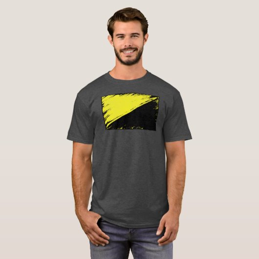Anarcho-kapitalistische vlag T-shirt (Voorkant volledig)