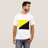 Anarcho-kapitalistische vlag t-shirt (Voorkant volledig)