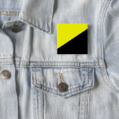 Anarcho-kapitalistische vlag vierkante button 5,1 cm (In situ)