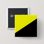 Anarcho-kapitalistische vlag vierkante button 5,1 cm (Voorkant /achterkant)