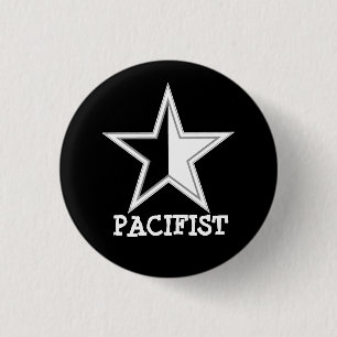 Anarcho-pacifist Star-Button Ronde Button 3,2 Cm