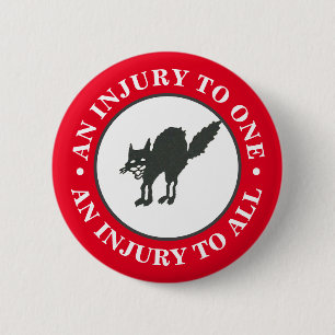 Anarcho-Syndicalisme Ronde Button 5,7 Cm