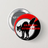 anarcho-syndicalisme ronde button 5,7 cm (Voorkant /achterkant)