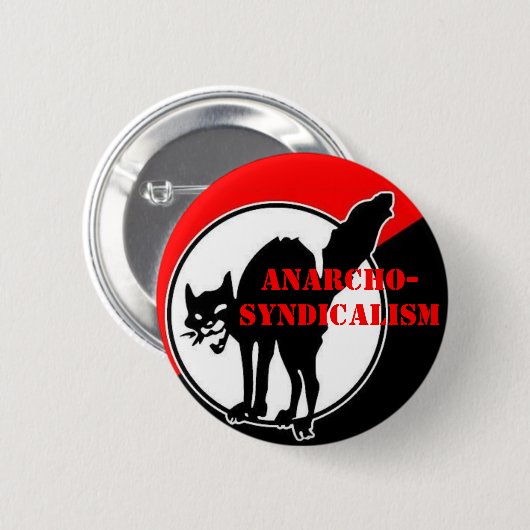 anarcho-syndicalisme ronde button 5,7 cm (Voorkant /achterkant)