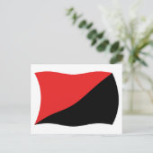 Anarcho-Syndicalisme Vlag Briefkaart (Staand voorkant)