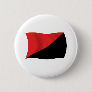 Anarcho-Syndicalisme Vlag Knop Ronde Button 5,7 Cm