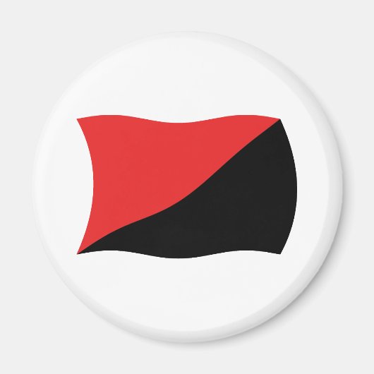 Anarcho-Syndicalisme Vlag Magneet (Voorkant)