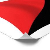 Anarcho-Syndicalisme Vlag Poster Print (Hoek)