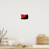 Anarcho-Syndicalisme Vlag Poster Print (Keuken)