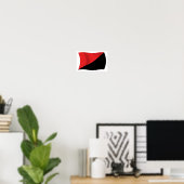 Anarcho-Syndicalisme Vlag Poster Print (Thuiskantoor)